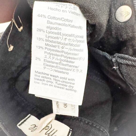 Madewell 9" Mid-Rise Skinny Black/Charcoal Wash Denim Jeans Size 28 - Picture 7 of 9